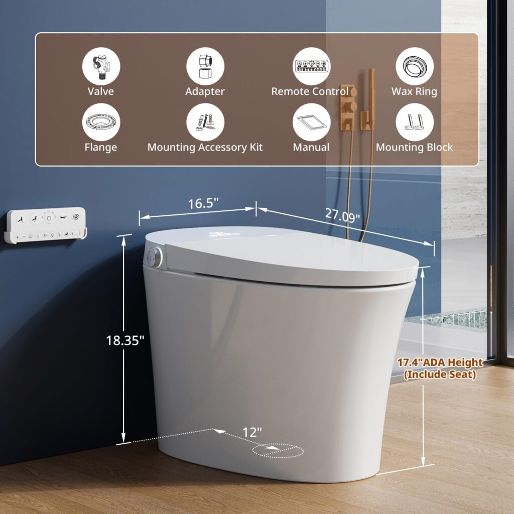 Uncle Brown smart toilet features