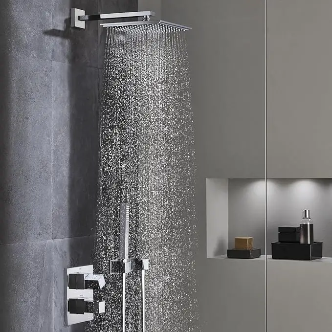 grohe rain shower head system