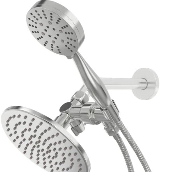 All Metal Multi Function Dual Shower Head Combo edited