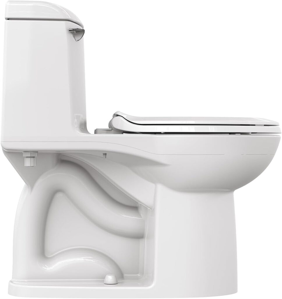 American Standard 2034314.021 Champion 4 toilet side pose shows well installed toilet