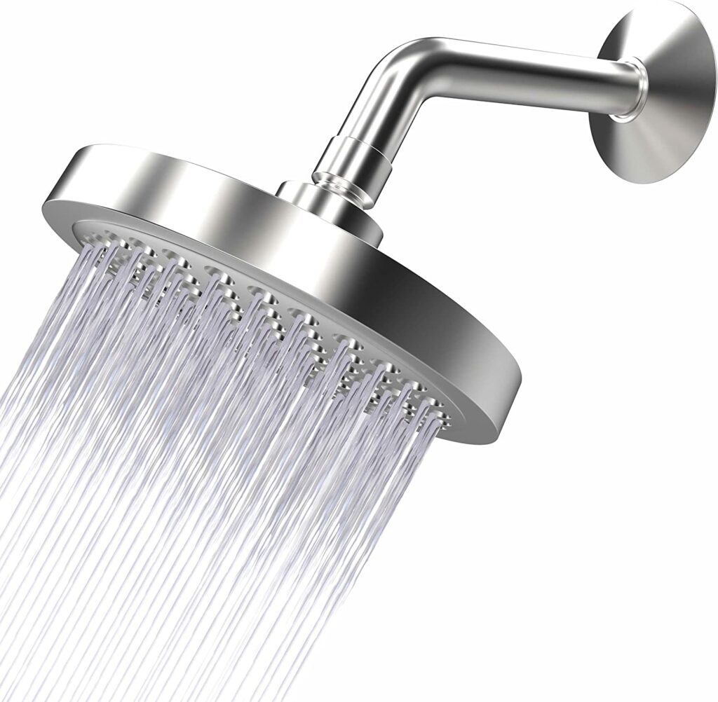 Circle Splash Shower Head with removable flow restrictor