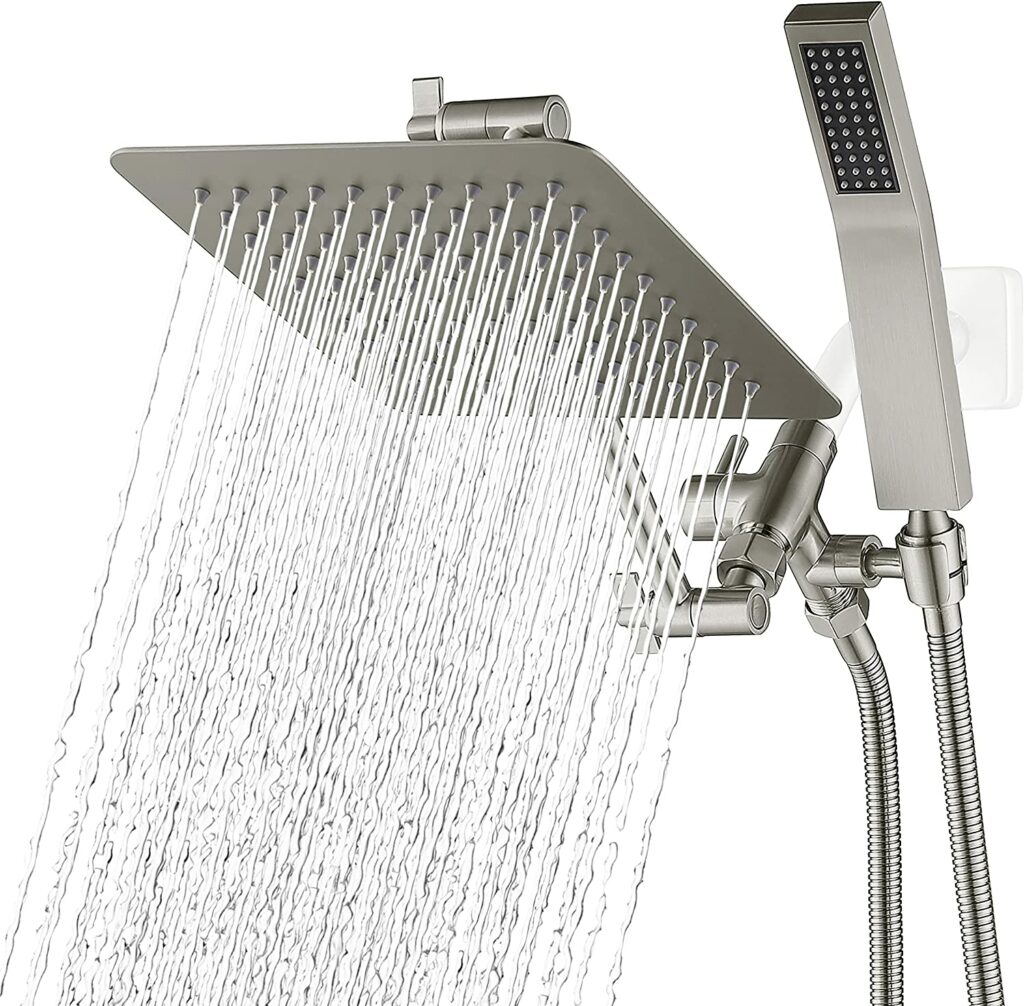 G promese shower head with removable flow restrictor