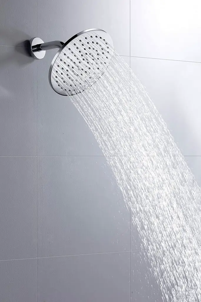 Hammerhead Shower head with removable flow restrictor