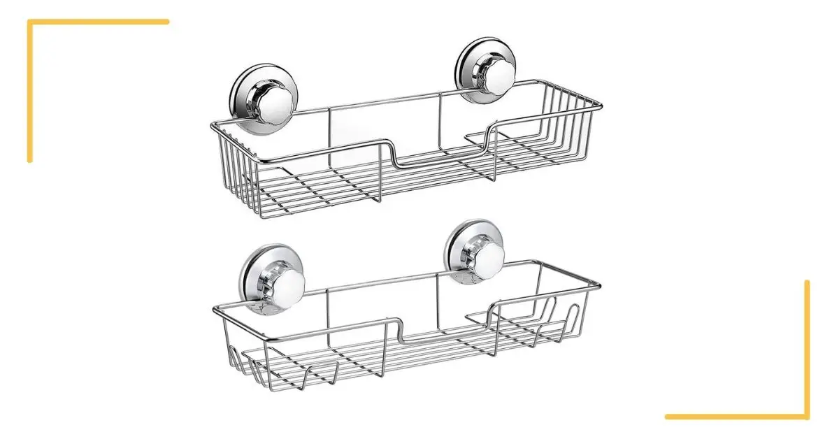 How to install suction cup shower caddy