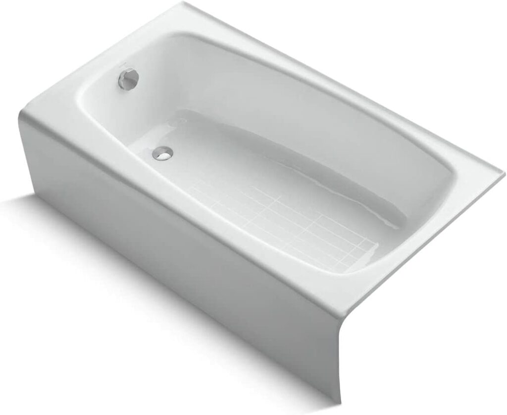 Kohler alcove cast iron bathtub