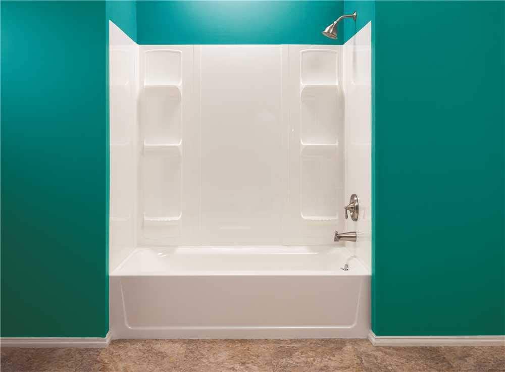 Mustee one piece tub shower combo
