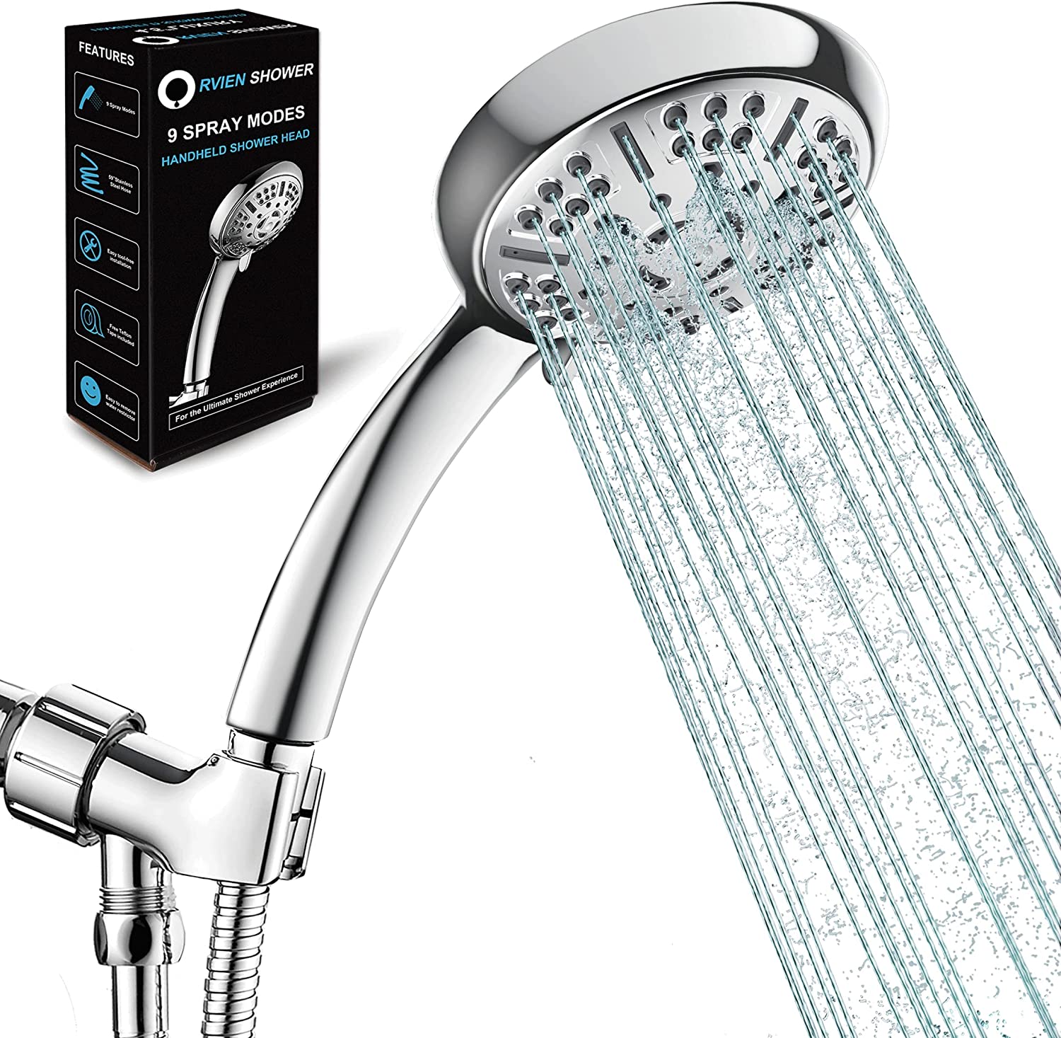 RVIEN SHOWER Handheld shower head for low water pressure