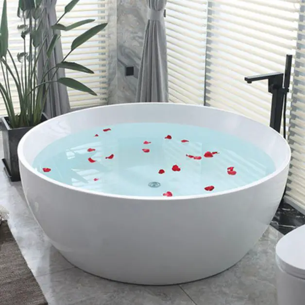 Round shape acrylic tub