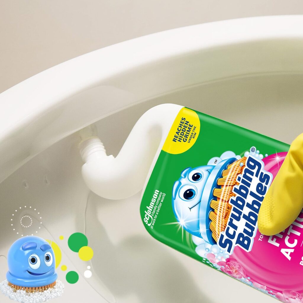 Scrubbing bubbles toilet bowl cleaner