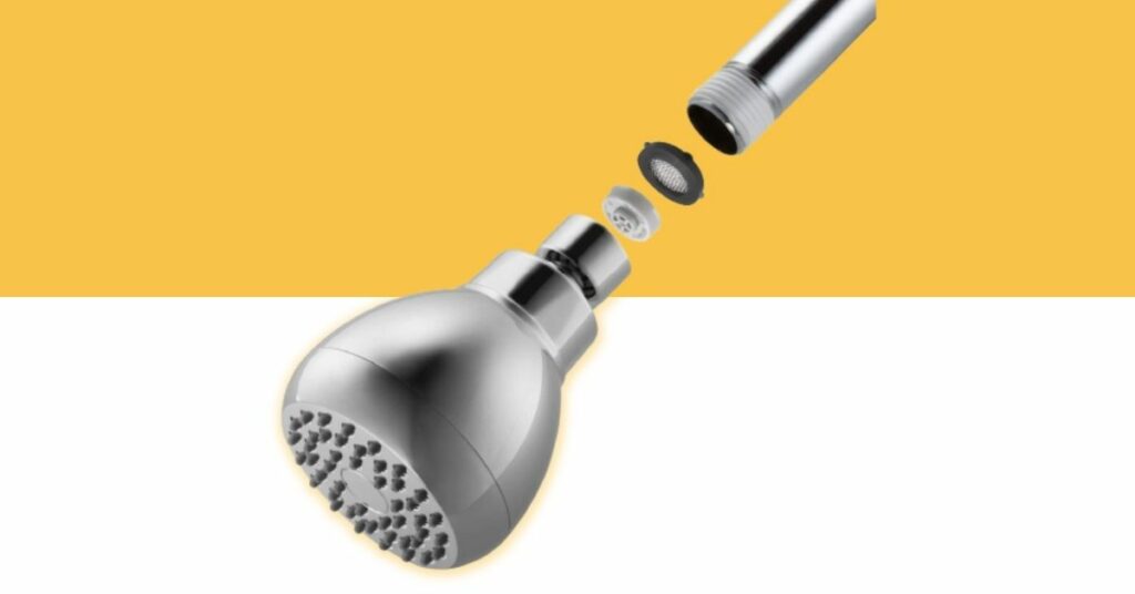 Shower Head with Removable Flow Restrictor