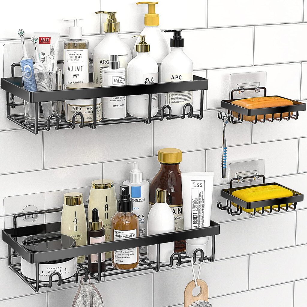 Shower caddy on the wall