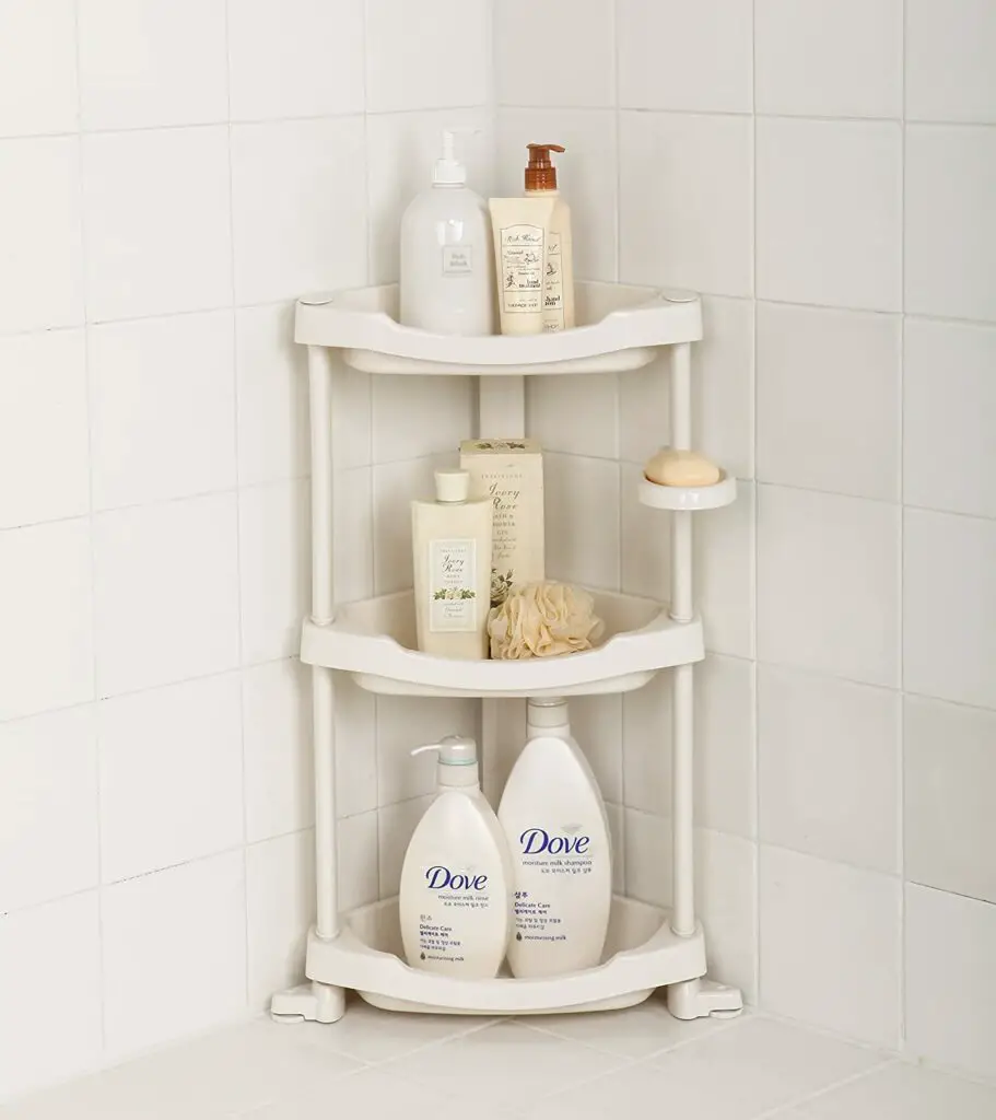 Tenby Plastic Corner Shower Caddy