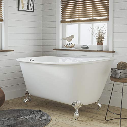 The Tub Connection 54 Inch Cast Iron Clawfoot tub