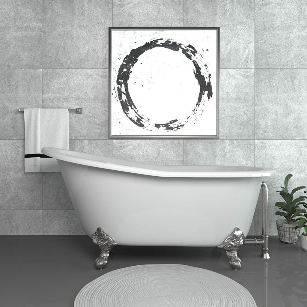 Tub Connection chariton cast iron bathtub 61 inch clawfoot