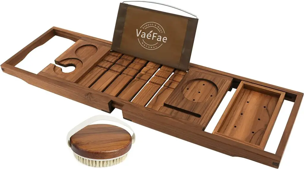 VaeFae Teak shower caddy