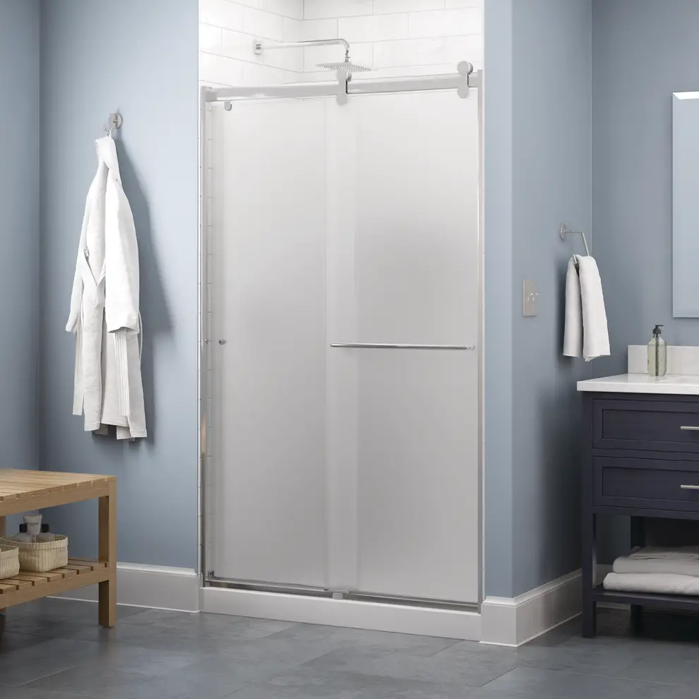 delta simplicity shower door for walk in shower