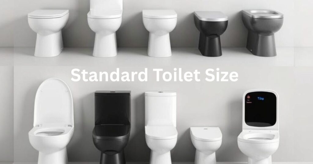 standard toilet size